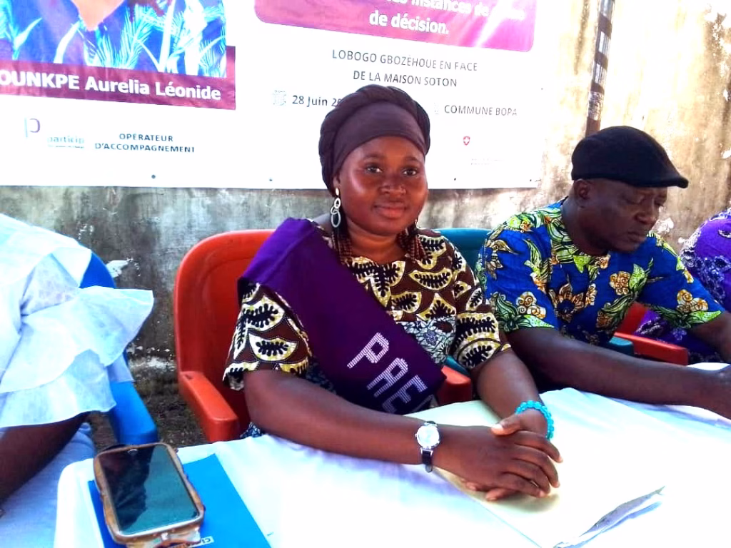 Renforcement du leadership féminin au Bénin : Aurélia Léonide Hounkpè sensibilise les femmes de Lobogo