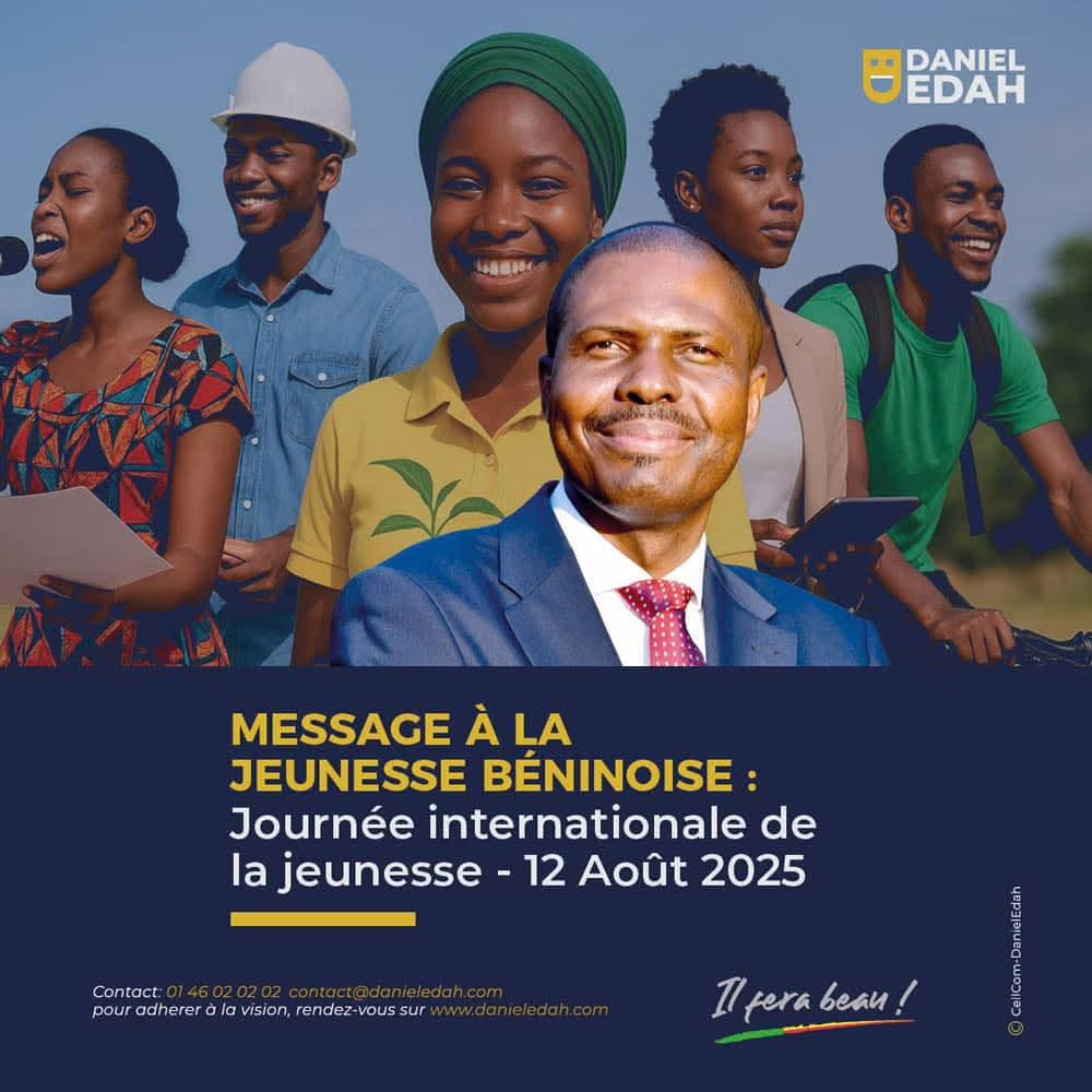 Journée internationale de la jeunesse : Daniel Edah, son message aux jeunes