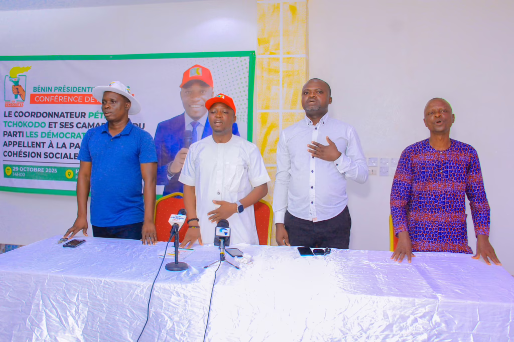 Conférence de presse de la coordination LD du Couffo : Pétro Tchokodo et les siens invitent les militants à soutenir Romuald Wadagni