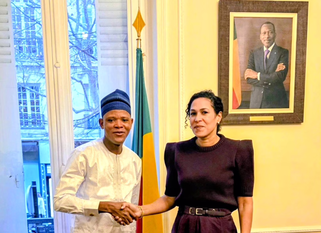 Reçu à l'ambassade du Bénin à Paris ce mardi : Arsène Yaovi échange avec Madame Corinne Amori Brunet