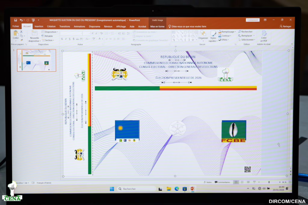 Présidentielle 2026/La CENA dévoile le positionnement des logos des duos de candidats : Wadagni-Talata 1er et  Hounkpé-Hounwanou 2è