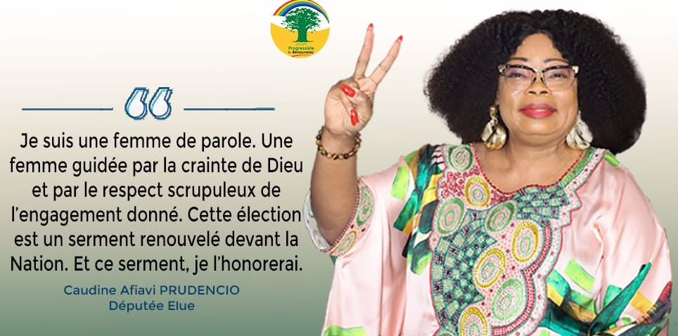 Législatives 2026 : Claudine Afiavi Prudencio, voici son message de reconnaissance