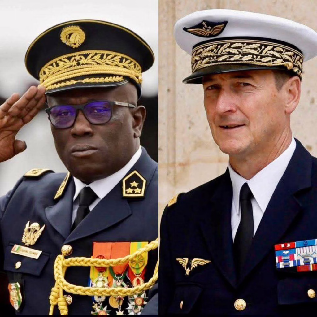 Coopération militaire : Les chefs d’état-major de France et de Côte d’Ivoire  à Cotonou