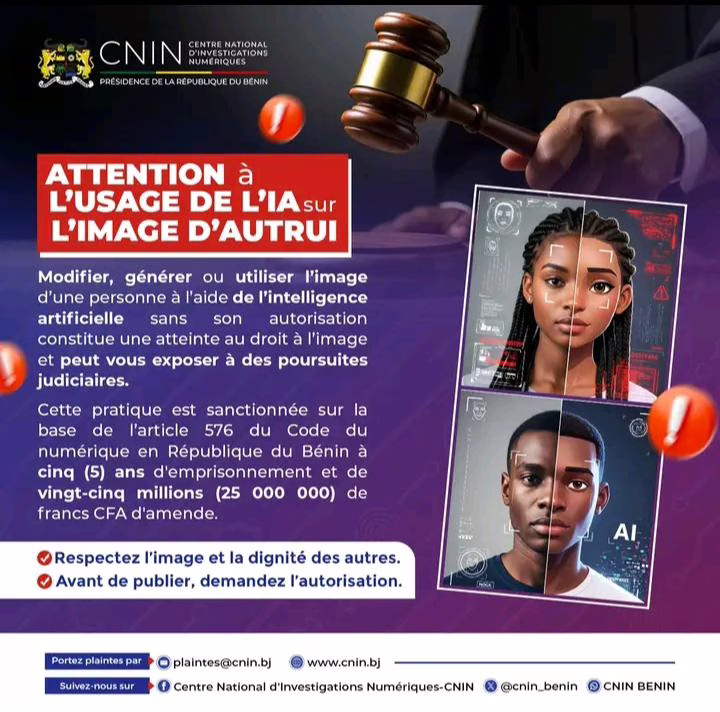 Bénin  : Le CNIN met en garde contre l&rsquo;usage abusif de l’IA  