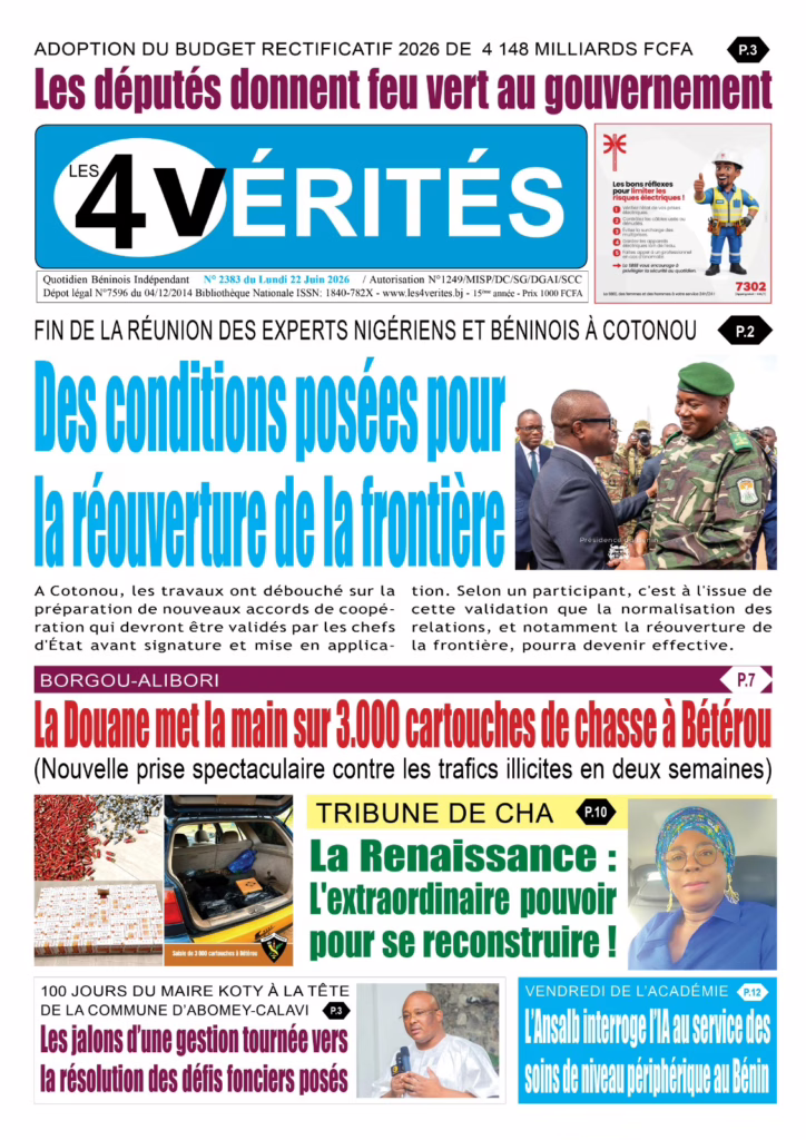 Les 4 Vérités du Lundi 22 Juin 2026