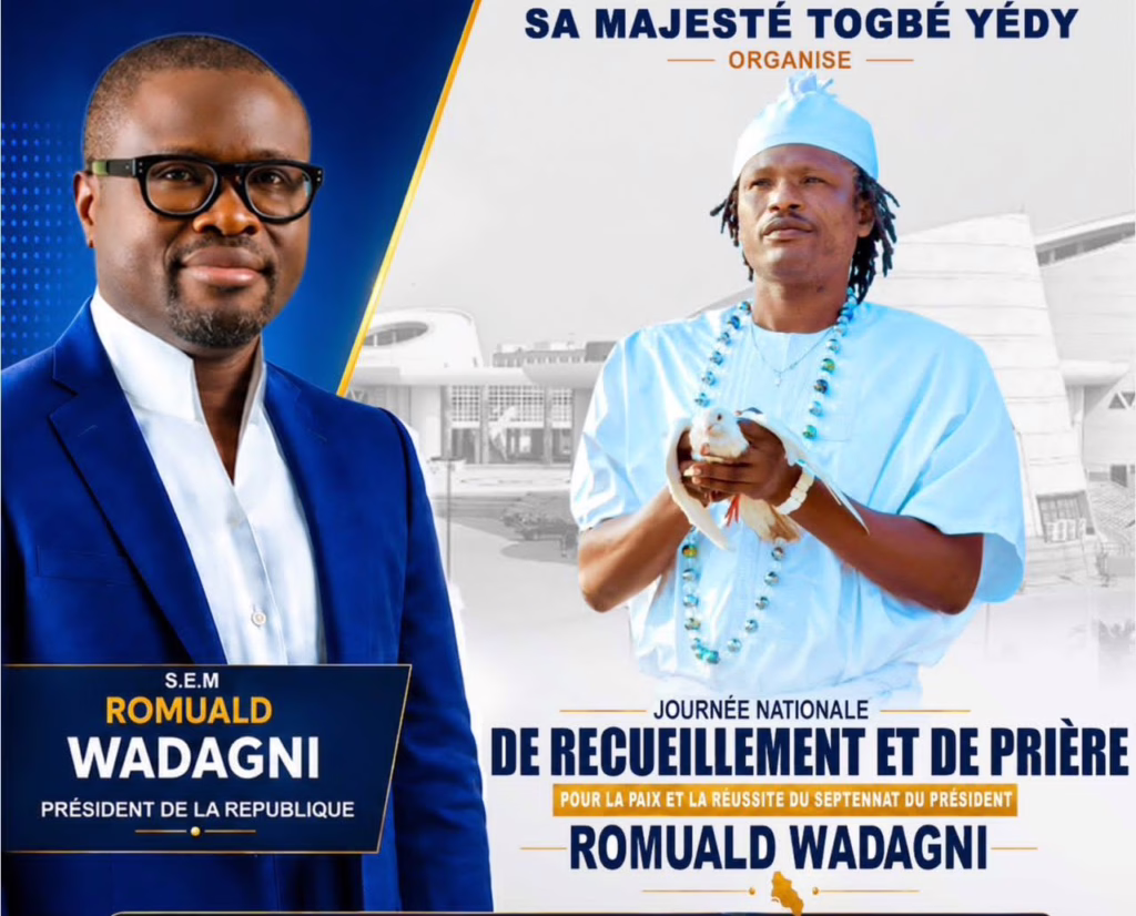 Stade municipal de Lokossa : Sa Majesté Togbé Yédy organise une journée nationale de prière pour le septennat de Romuald Wadagni