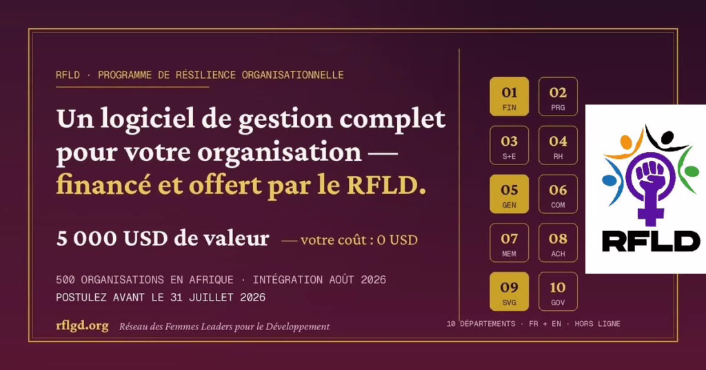 Programme de Résilience Organisationnelle : RFLD offre à 500 organisations à but non lucratif un logiciel de gestion de 5.000 USD