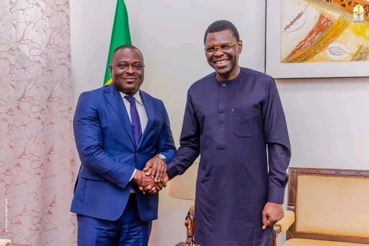 Audience au Palais des Gouverneurs  : Le Maire Ferdinand Yaou Bokossa au cabinet du président Djogbénou