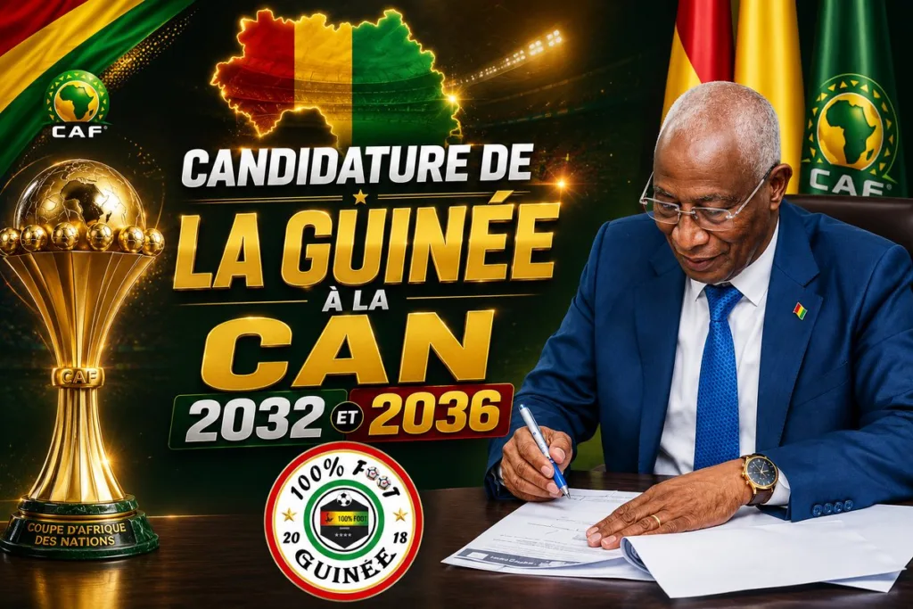La Guinée officiellement candidate à l’organisation de la CAN 2032 ou 2036