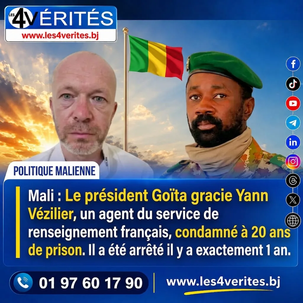 Mali : Assimi Goïta gracie un agent français de la DGSE condamné à 20 ans de prison