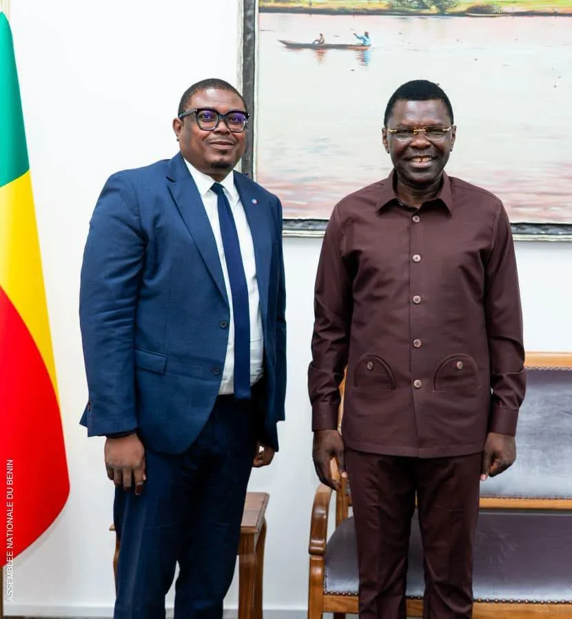 Assemblée nationale : Le président Djogbénou reçoit une délégation de l’AJBEF Bénin