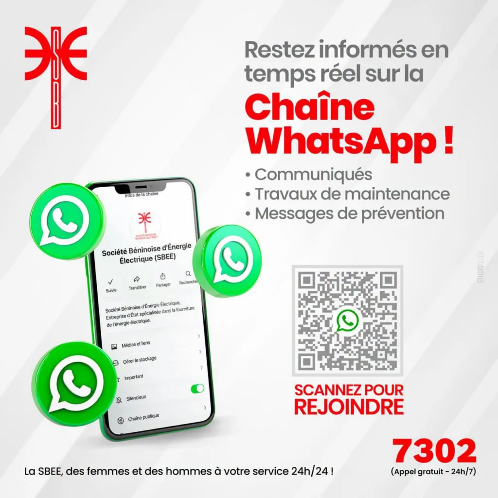 Société Béninoise d’Énergie Électrique : La SBEE offre des solutions digitales pour entrer en contact avec l&rsquo;entreprise et obtenir des informations