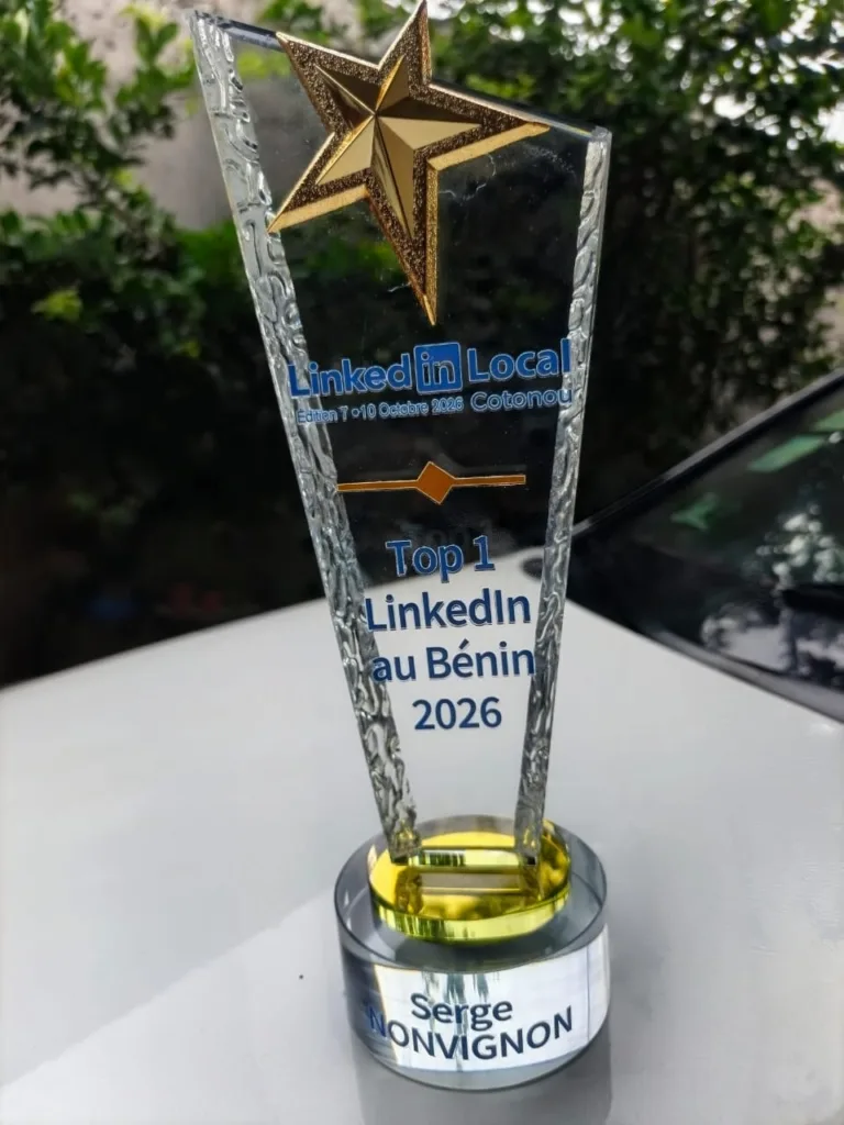 Linkedin local Cotonou 2026 : Serge NONVIGNON distingué Top 1 profil Linkedin au Bénin