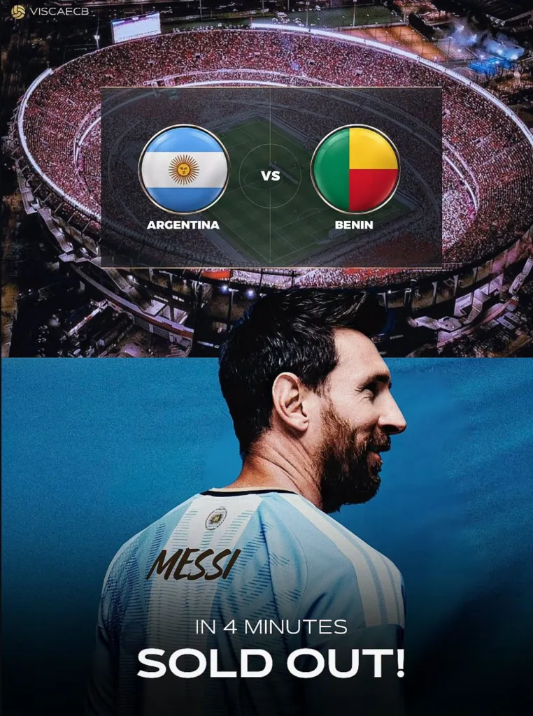 Match amical : Le Bénin face à l’Argentine mardi