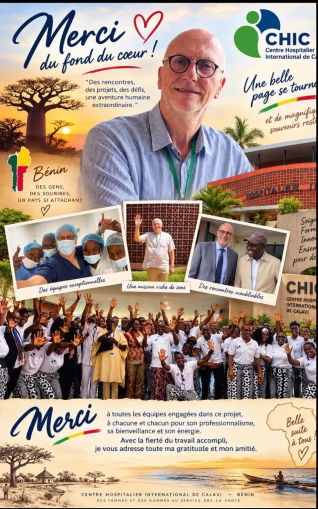 Centre Hospitalier International de Calavi : Le directeur général du CHIC en fin de mission